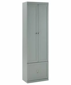 Crosley Furniture Harper Modern Wooden Pantry Closet In Gray