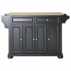 Crosley Alexandria Natural Wood Top Kitchen Island, Black Finish -Coast2Coast shop 01f1e55d065caf96 5435 w800 h800 b1 p0