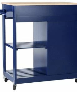 Glitzhome 34.25''H Wooden Basic Kitchen Island, 1 Drawer And 1 Door And 2 Tier, Navy Blue 16 Glitzhome 34.25''H Wooden Basic Kitchen Island, 1 Drawer And 1 Door And 2 Tier, Navy Blue -Coast2Coast shop 0211db6b00d6ba31 4113 w800 h800 b1 p0