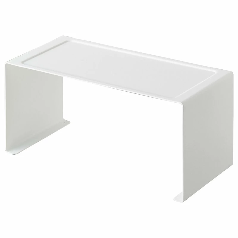 Yamazaki Home Stackable Countertop Shelf, Steel, Small, Holds 6.6 Lbs, Stackable, White, Small 2 Yamazaki Home Stackable Countertop Shelf, Steel, Small, Holds 6.6 Lbs, Stackable, White, Small