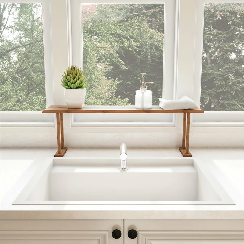 Lavish Home Bamboo Sink Shelf Countertop Organizer 4 Lavish Home Bamboo Sink Shelf Countertop Organizer - Image 2