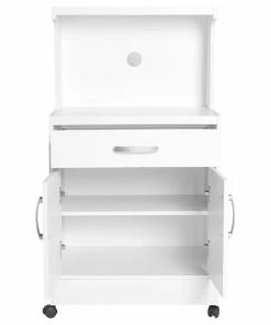 Better Home Products Shelby Kitchen Wooden Microwave Cart In White -Coast2Coast shop 0431c00a030cbac2 3725 w800 h800 b1 p0