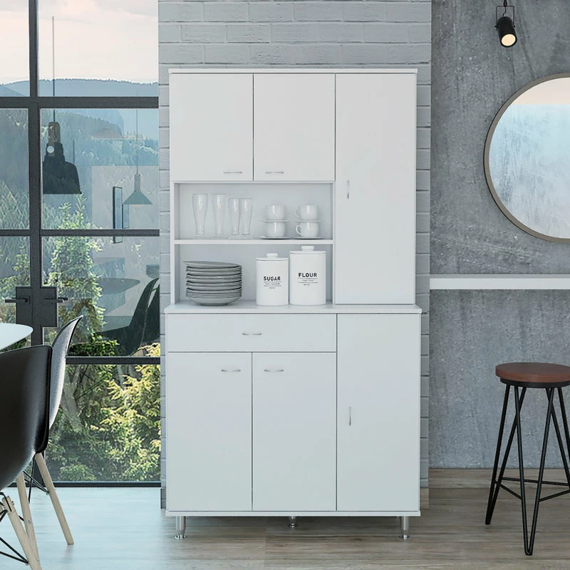 DEPOT ESHOP LLC Helis 90" Pantry Cabinet Black Wengue, Black Wengue 4 DEPOT ESHOP LLC Helis 90" Pantry Cabinet Black Wengue, Black Wengue - Image 2