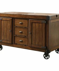Acme Furniture Kabili Cart, Antique Tobacco Finish