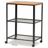 Baxton Studio Nemagro Metal And Wood Kitchen Serving Cart -Coast2Coast shop 0671b37f0e7bec6e 5284 w800 h800 b1 p0