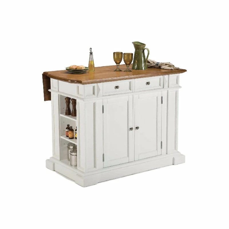 Homestyles Americana Wood Kitchen Island In Off White 3 Homestyles Americana Wood Kitchen Island In Off White