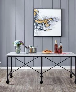 SEI Furniture Ellisman Faux Stone Rolling Kitchen Island - Marble 11 SEI Furniture Ellisman Faux Stone Rolling Kitchen Island - Marble -Coast2Coast shop 08318655015732c5 0328 w800 h800 b0 p0