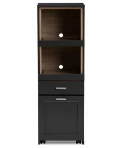 Baxton Studio Fabian Dark Gray And Oak Brown Kitchen Cabinet With Roll-Out Compartment 11 Baxton Studio Fabian Dark Gray And Oak Brown Kitchen Cabinet With Roll-Out Compartment -Coast2Coast shop 0841aae70b294e20 1308 w800 h800 b1 p0