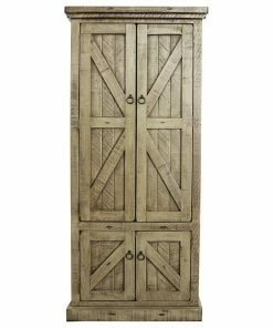 Decorn Rustic Pantry Cabinet, Panel Doors & Inner Adjustable Shelves, Rustic Green -Coast2Coast shop 08f17beb0f0079a0 9349 w800 h800 b1 p0