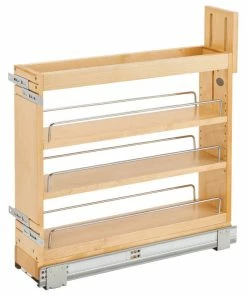 Rev-A-Shelf Wood Door/Drawer Base Cabinet Pull Out Organizer With Soft Close, 5.92"