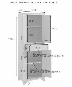 Crosley Tara 2-Piece Pantry Set, Distressed Gray 2 Pantries -Coast2Coast shop 0971791b0f73bafb 0945 w800 h800 b1 p0