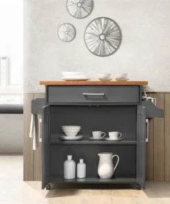 Hodedah Import Inc. Hodedah Kitchen Island With Spice Rack Plus Towel Holder In Gray-Oak Wood 9 Hodedah Import Inc. Hodedah Kitchen Island With Spice Rack Plus Towel Holder In Gray-Oak Wood -Coast2Coast shop 0c1118160c180f98 1335 w800 h800 b0 p0