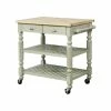 Riverbay Furniture Wood Kitchen Cart In Gray 1 Riverbay Furniture Wood Kitchen Cart In Gray -Coast2Coast shop 0fe184a50fd06563 1436 w800 h800 b1 p0