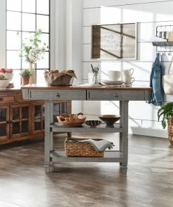 Inspire Q Harvey Two-Tone Kitchen Island Buffet, Antique Grey 13 Inspire Q Harvey Two-Tone Kitchen Island Buffet, Antique Grey -Coast2Coast shop 108173b500b16c88 6763 w800 h800 b0 p0