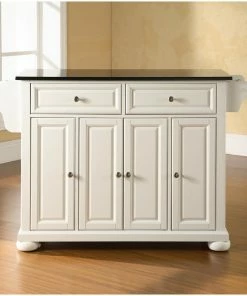 Crosley Alexandria Solid Black Granite Top Kitchen Island, White 10 Crosley Alexandria Solid Black Granite Top Kitchen Island, White -Coast2Coast shop 1091abc506463594 5855 w800 h800 b0 p0