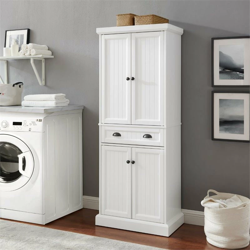 Crosley Shoreline Coastal Pantry In White 7 Crosley Shoreline Coastal Pantry In White - Image 5