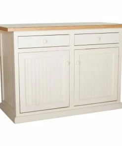 Eagle Furniture Coastal 51" Kitchen Island, Bright White