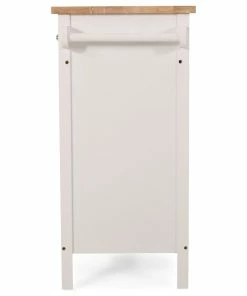 GDFStudio Marlon Kitchen Cart With Wheels, White, Natural 19 GDFStudio Marlon Kitchen Cart With Wheels, White, Natural -Coast2Coast shop 17a11a3f0f906801 8737 w800 h800 b1 p0