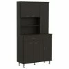 DEPOT E -SHOP Helis 90 Pantry Cabinet Black Wengue 2 DEPOT E -SHOP Helis 90 Pantry Cabinet Black Wengue -Coast2Coast shop 1c31e32102fe247f 4012 w800 h800 b1 p0
