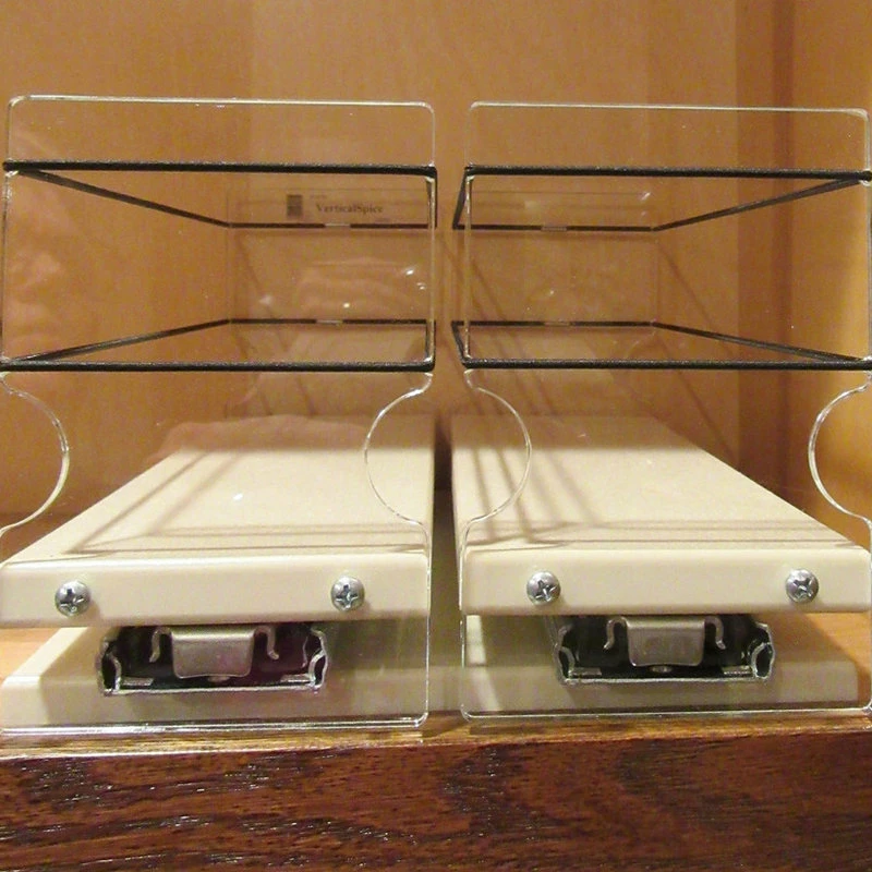 Vertical Spice 33x1x14 Spice Rack Drawer, Cream 6 Vertical Spice 33x1x14 Spice Rack Drawer, Cream - Image 4