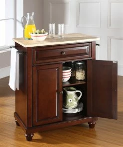 Crosley Cambridge Natural Wood Top Portable Kitchen Island, Vintage Mahogany Finish 11 Crosley Cambridge Natural Wood Top Portable Kitchen Island, Vintage Mahogany Finish -Coast2Coast shop 20d16a0706463a15 0166 w800 h800 b0 p0