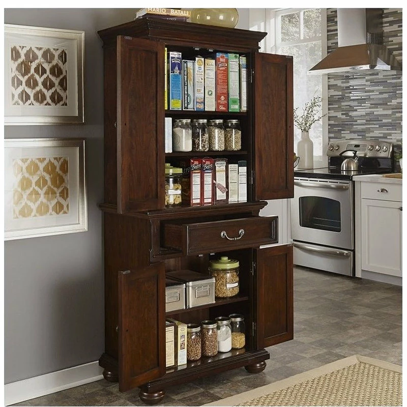 Bowery Hill Pantry In Dark Cherry 4 Bowery Hill Pantry In Dark Cherry - Image 2