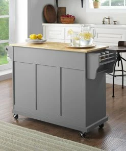 Crosley Natural Wood Top Kitchen Cart/Island, Vintage Grey 13 Crosley Natural Wood Top Kitchen Cart/Island, Vintage Grey -Coast2Coast shop 2411a9d90d5bf964 0160 w800 h800 b0 p0