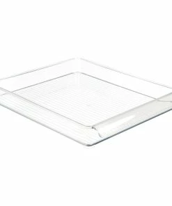 IDesign Fridge And Freeze Binz, 12"x2" Tray, Clear