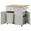 Coaster Home Furnishings Coaster Kitchen Cart With Leaf, Trash Compartment And Spice Rack -Coast2Coast shop 2521102c09259ee6 9791 w800 h800 b1 p0