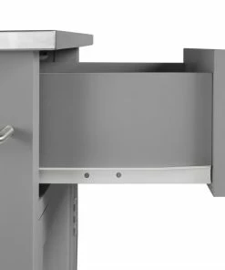 Crosley Savannah Stainless Steel Top Full-Size Kitchen Island Cart, Gray -Coast2Coast shop 25919de70f73b89e 4547 w800 h800 b0 p0