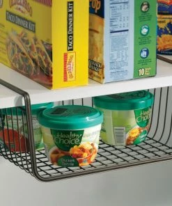 InterDesign 63071 Bronze York Lyra Under Shelf Wire Storage Basket -Coast2Coast shop 2641d57c0e972510 8925 w800 h800 b0 p0