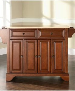 Crosley LaFayette Natural Wood Top Kitchen Island, Classic Cherry Finish 11 Crosley LaFayette Natural Wood Top Kitchen Island, Classic Cherry Finish -Coast2Coast shop 2a21f7f50646324a 2034 w800 h800 b0 p0