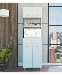 FM FURNITURE Auburn Microwave Pantry Cabinet, White -Coast2Coast shop 2ab1944903515875 1831 w800 h800 b0 p0