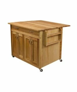 Catskill Craftsmen Deep Island With Flat Panel Drs. & Drop Leaf