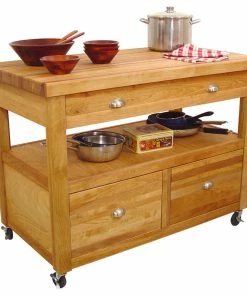 Catskill Craftsmen Catskill Grand Americana Butcher Block Island Workcenter In Natural -Coast2Coast shop 3261bef8053fbf7e 7654 w800 h800 b1 p0