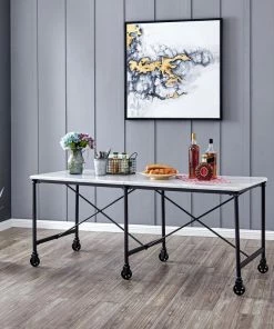 SEI Furniture Ellisman Faux Stone Rolling Kitchen Island - Marble 9 SEI Furniture Ellisman Faux Stone Rolling Kitchen Island - Marble -Coast2Coast shop 32a1e9bd015732a5 0328 w800 h800 b0 p0