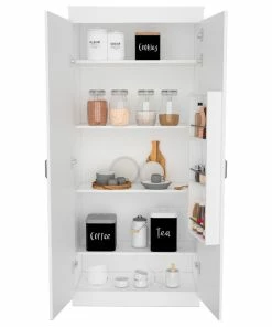 DEPOT ESHOP LLC Chad Pantry Cabinet, White 11 DEPOT ESHOP LLC Chad Pantry Cabinet, White -Coast2Coast shop 3691f62302bda06f 2985 w800 h800 b1 p0