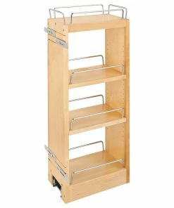 Rev-A-Shelf Wood Wall Cabinet Pull Out Organizer For 30" H Cabinets With BB Soft Close, 6.5"