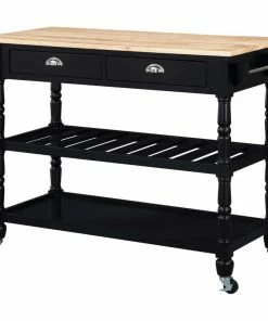 Convenience Concepts French Country 3 Tier Butcher Block Kitchen Cart V2-239