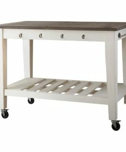 Steve Silver Cayla 2-Tone Kitchen Cart