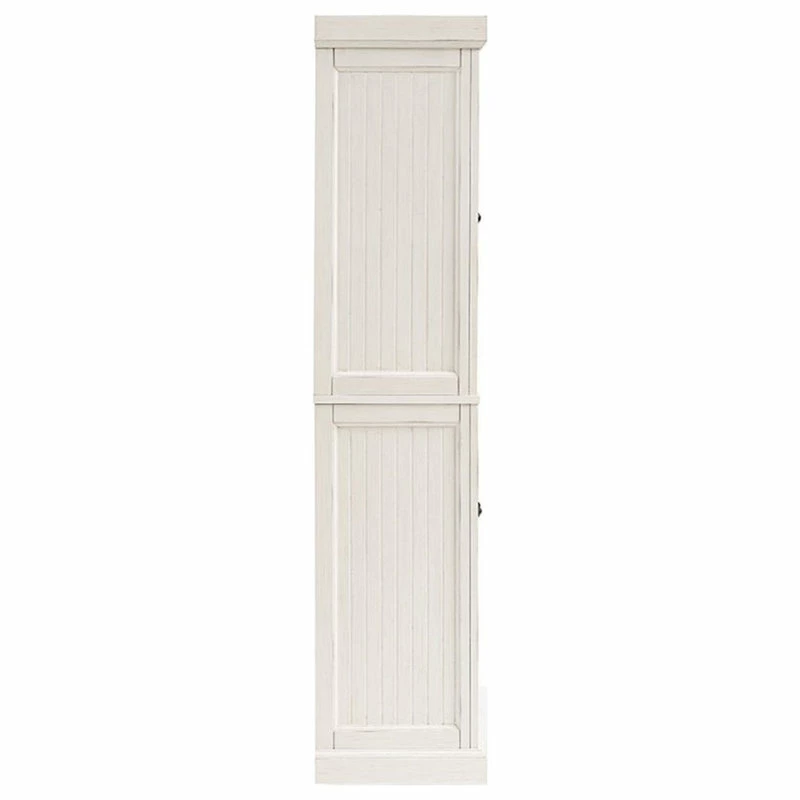 Pemberly Row 4 Door Coastal Pantry In White 7 Pemberly Row 4 Door Coastal Pantry In White - Image 5