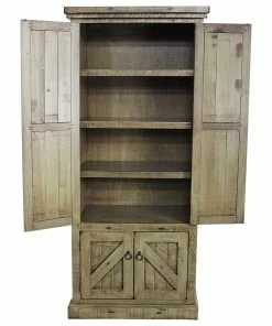 Decorn Rustic Pantry Cabinet, Panel Doors & Inner Adjustable Shelves, Rustic Green -Coast2Coast shop 405113730f0079a3 9349 w800 h800 b1 p0