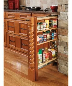 Rev-A-Shelf Wood Base Filler Pull Out Organizer For New Kitchen Applications, 9" 14 Rev-A-Shelf Wood Base Filler Pull Out Organizer For New Kitchen Applications, 9" -Coast2Coast shop 4171797402585889 8036 w800 h800 b0 p0