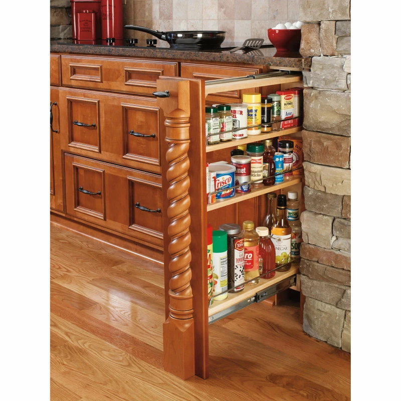 Rev-A-Shelf Wood Base Filler Pull Out Organizer For New Kitchen Applications, 9" 7 Rev-A-Shelf Wood Base Filler Pull Out Organizer For New Kitchen Applications, 9" - Image 5