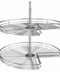 Rev-A-Shelf Steel Kidney 2-Shelf Lazy Susans For Corner Base Cabinets, 28"