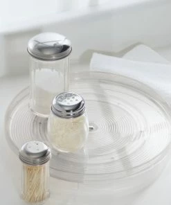 IDesign Linus Turntable Kitchen Organizer, 11", Clear -Coast2Coast shop 45c1130c0beb18b0 3945 w800 h800 b0 p0