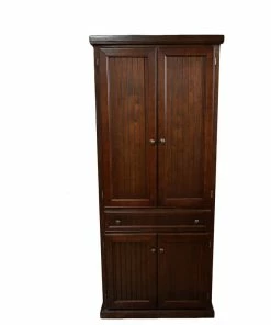 Eagle Furniture Coastal Extra Tall Kitchen Pantry, European Ivory
