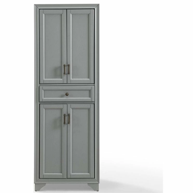 Pemberly Row 4 Door Pantry In Distressed Gray 6 Pemberly Row 4 Door Pantry In Distressed Gray - Image 4