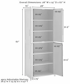 Crosley Savannah Tall Pantry, White -Coast2Coast shop 46818e7103b513db 9636 w800 h800 b1 p0
