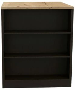 FM FURNITURE Alameda Kitchen Island Black Wengue